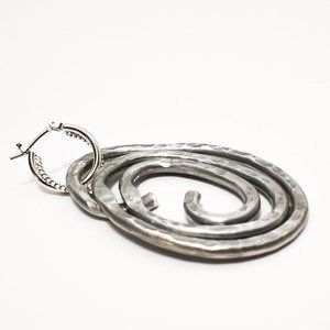 Handmade Earrings Aluminum Lightweight Oval Large